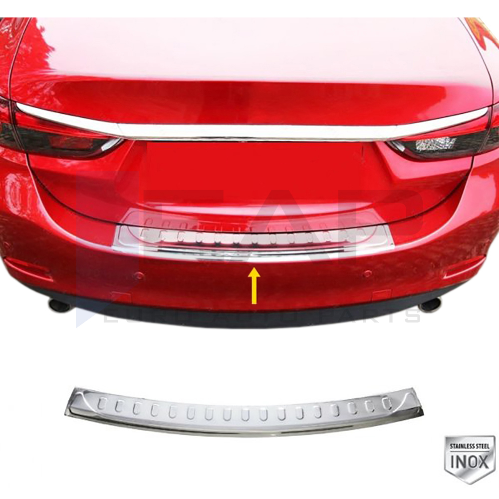 Rear Bumper Protector - Sedan - Stainless Steel