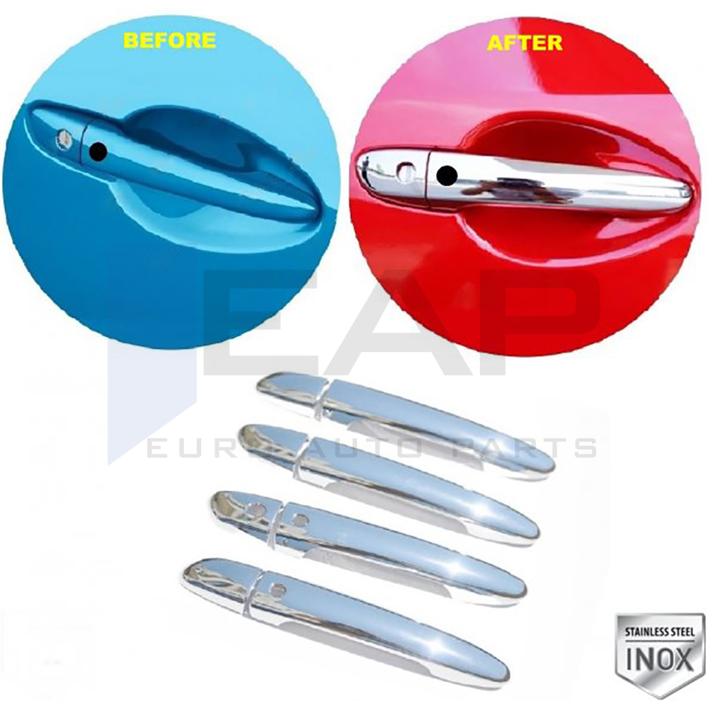 Door Handle Cover (With Sensor) (RHD) - 4 Doors - Stainless Steel