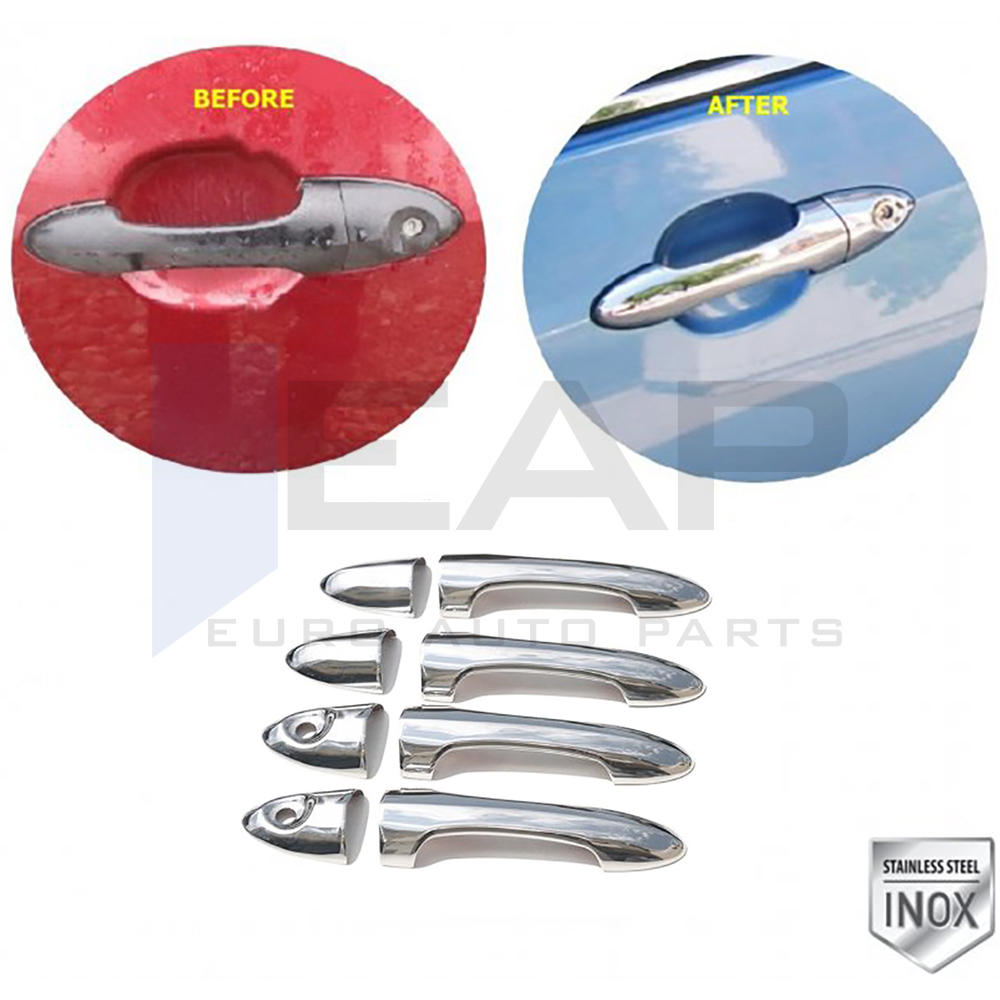 Door Handle Cover (Double Hole) - 4 Doors - Stainless Steel