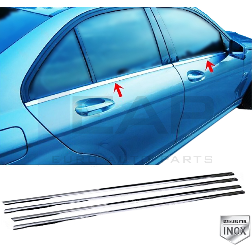 Window Frame Garnish - 4 Pcs - Stainless Steel