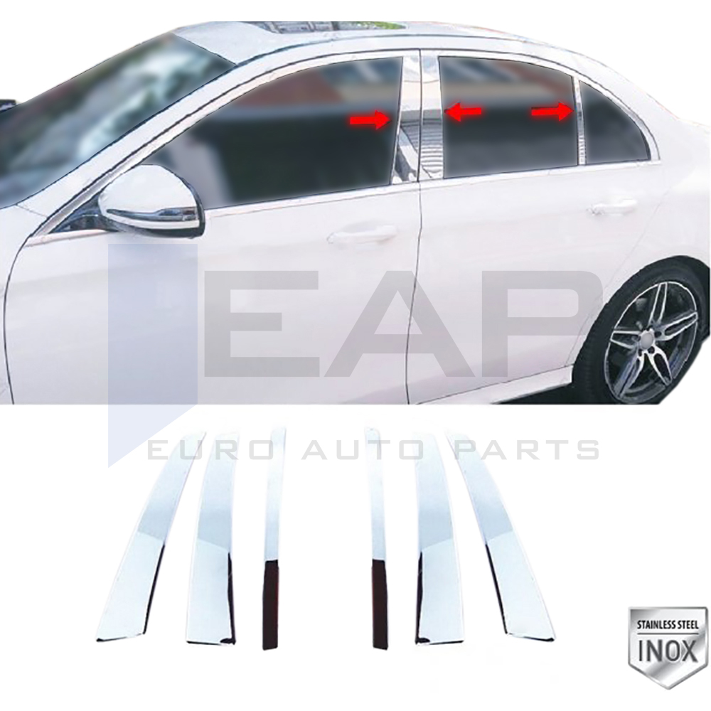 Door Post Set - 6 Pcs - Stainless Steel