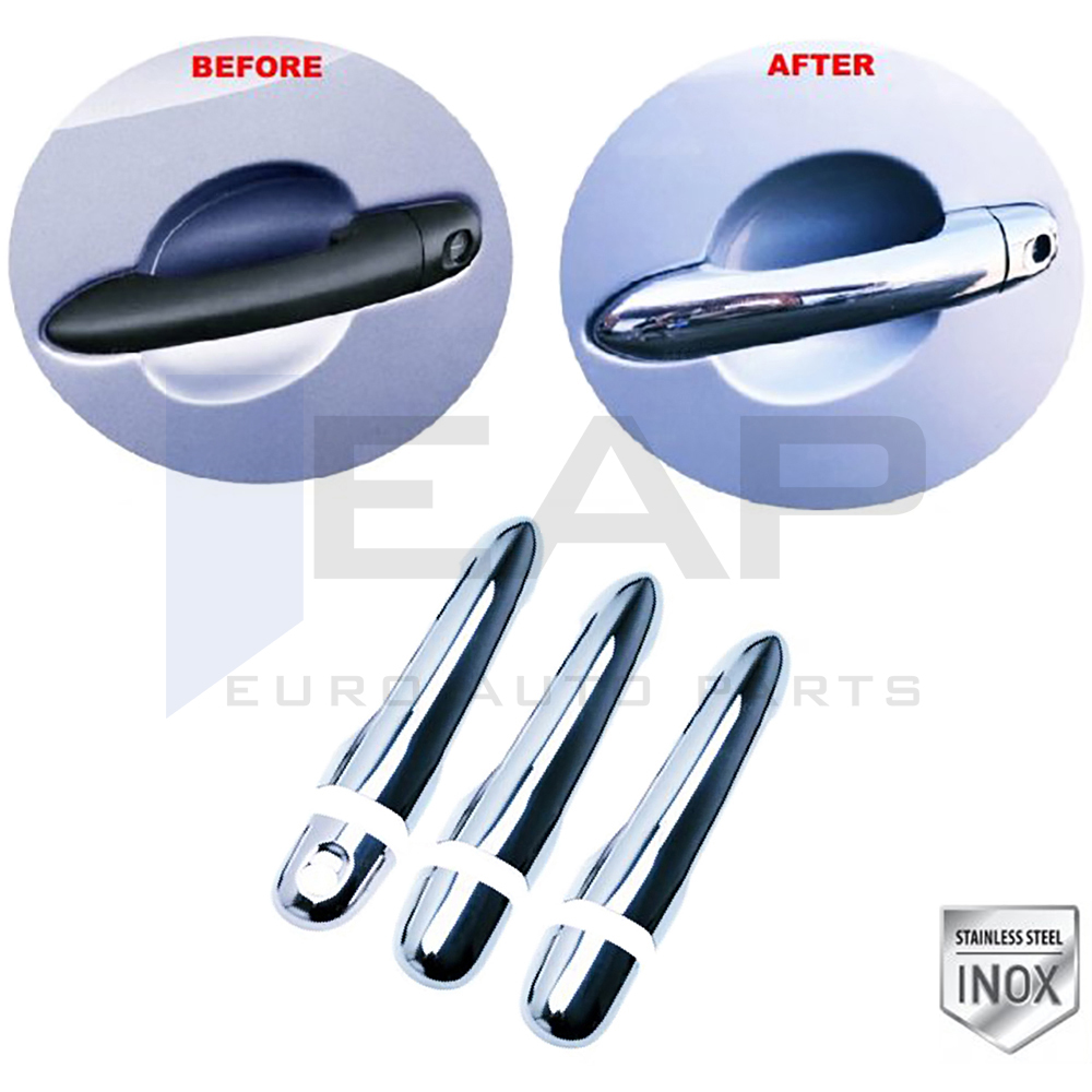 Door Handle Cover - 3 Doors - Stainless Steel