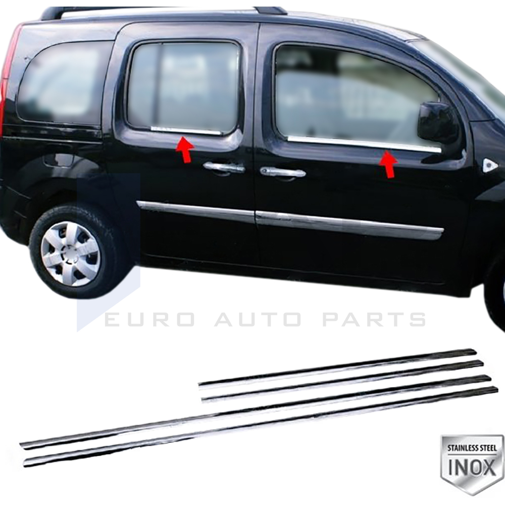 Window Frame Garnish - 4 Pcs - Stainless Steel