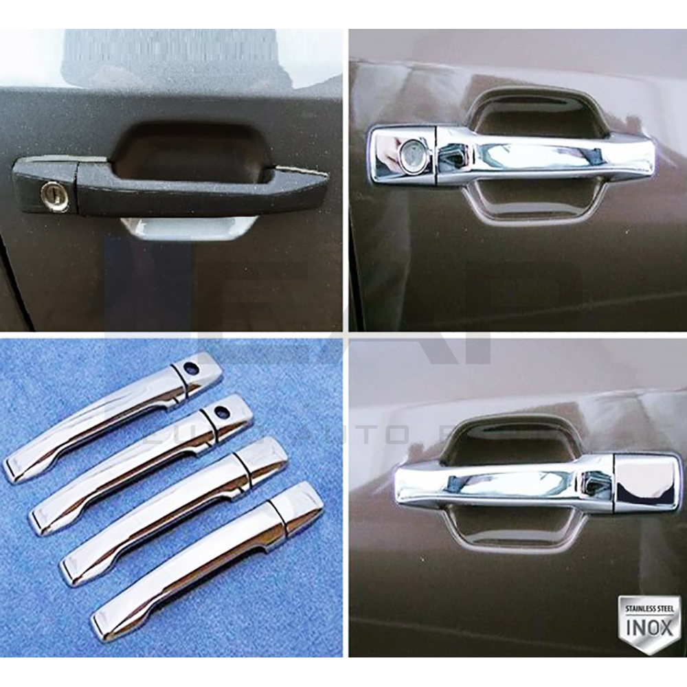 Door Handle Cover (Double Hole) - 4 Doors - Stainless Steel