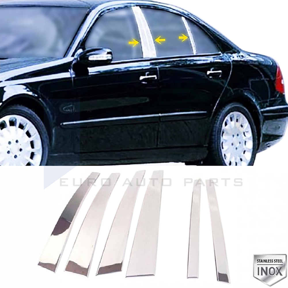 Door Post Set - 6 Pcs - Stainless Steel