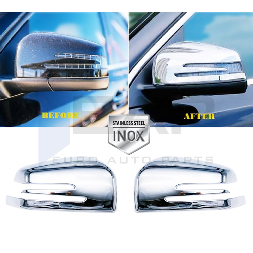 Mirror Cover - 2 Pcs - Stainless Steel
