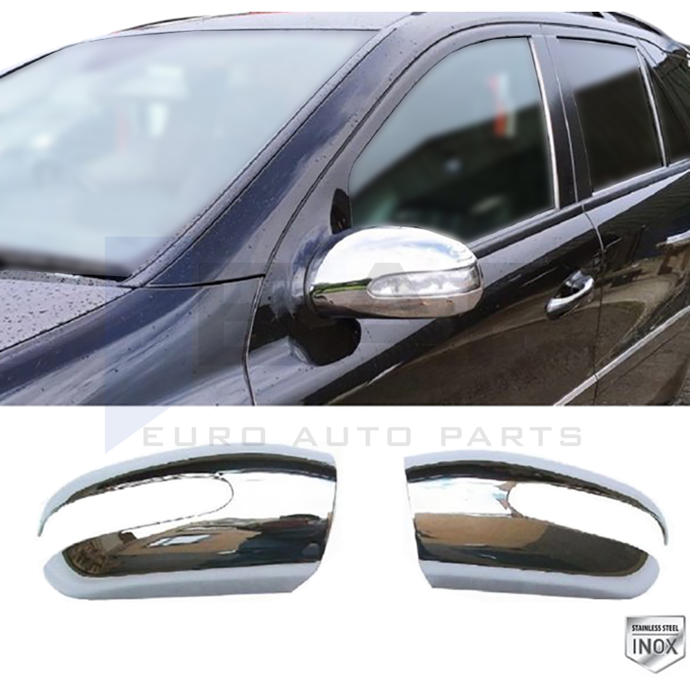 Mirror Cover - 2 Pcs - Stainless Steel