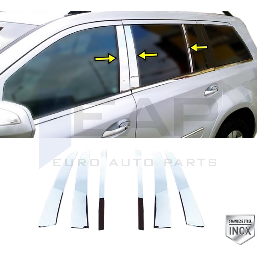 Door Post Set - 6 Pcs - Stainless Steel
