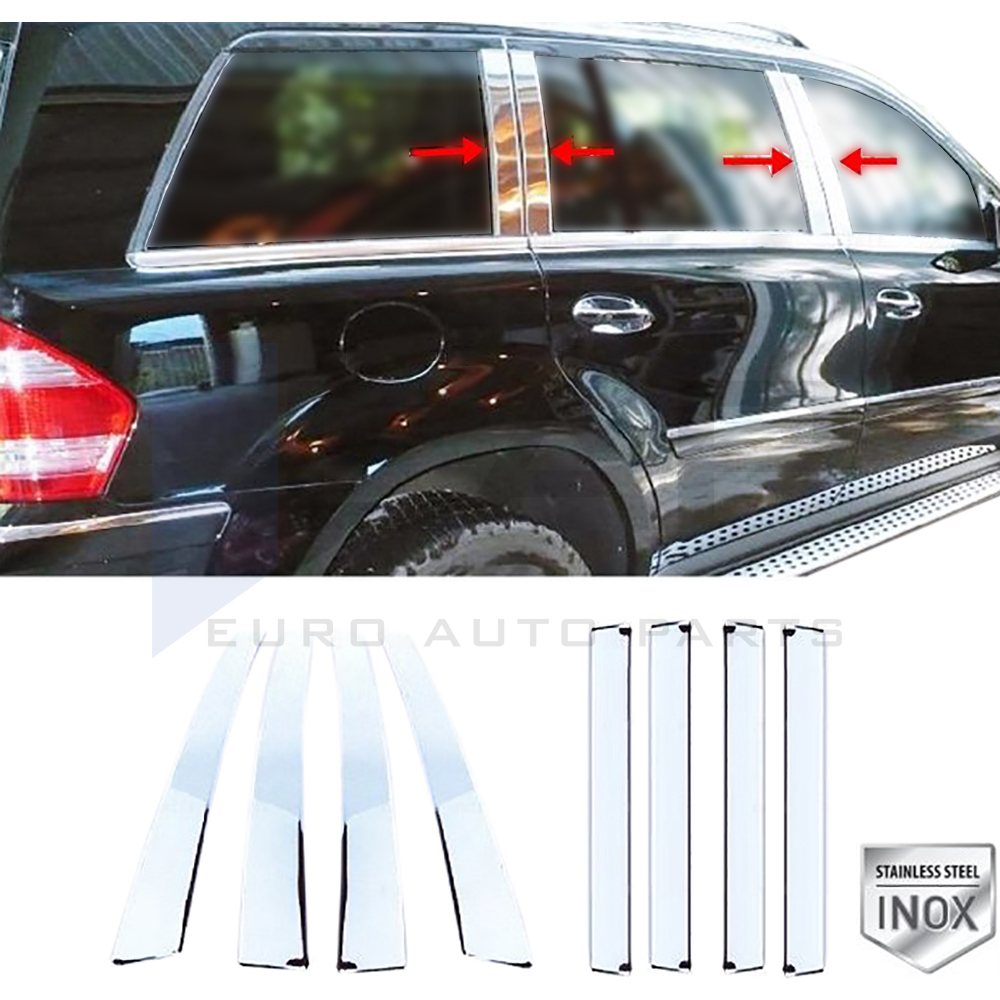 Door Post Set - 8 Pcs - Stainless Steel