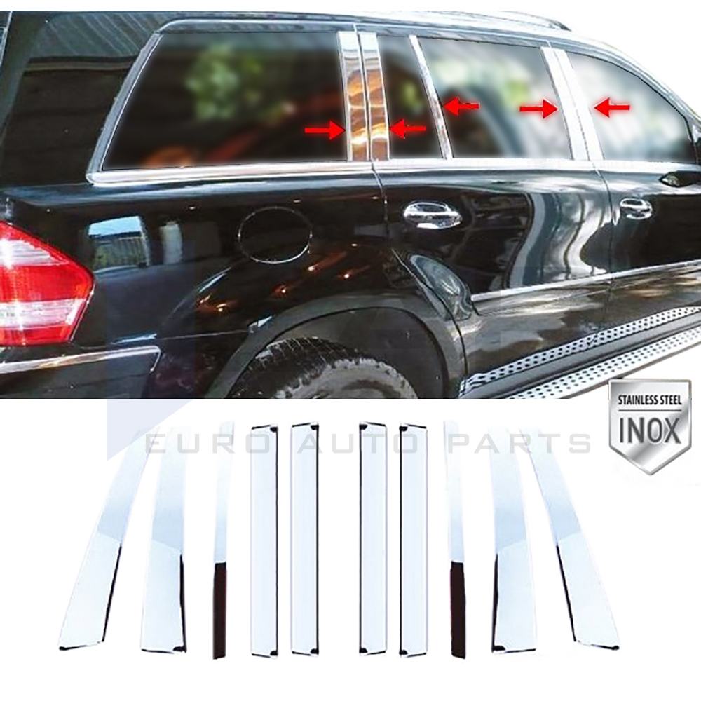 Door Post Set - 10 Pcs - Stainless Steel