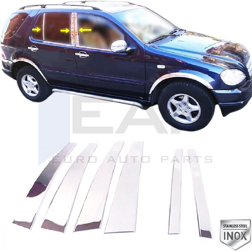 Door Post Set - 6 Pcs - Stainless Steel