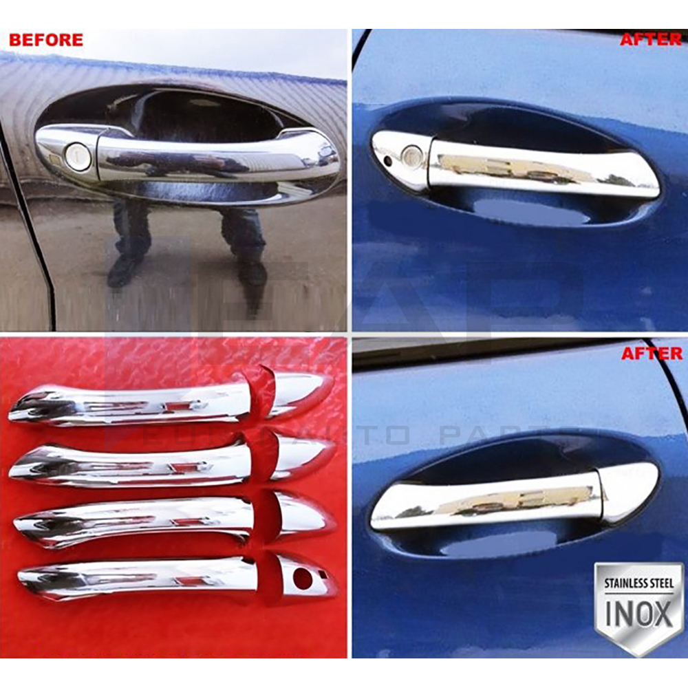 Door Handle Cover (With Sensor) (RHD) - 4 Doors - Stainless Steel
