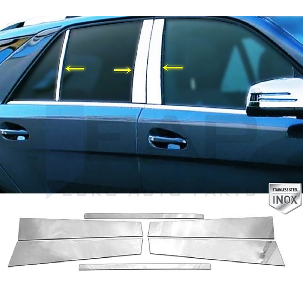 Door Post Set - 6 Pcs - Stainless Steel