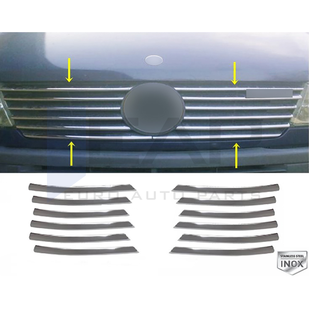 Front Grille - 12 Pcs - Stainless Steel