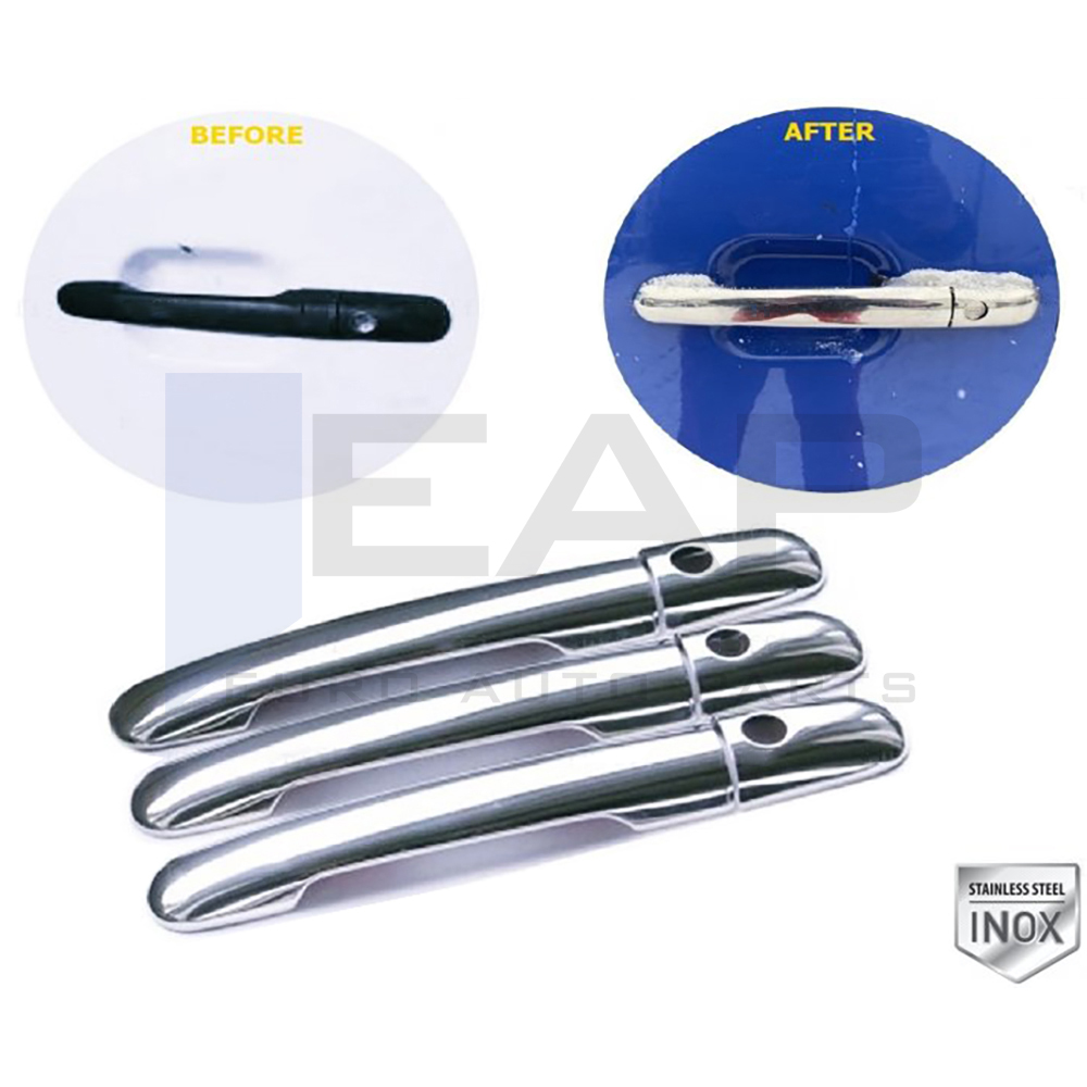 Door Handle Cover - 3 Doors - Stainless Steel