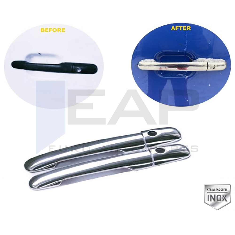 Door Handle Cover - 2 Doors - Stainless Steel