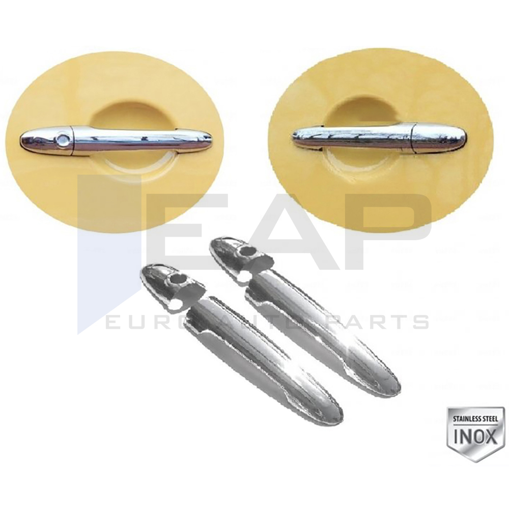 Door Handle Cover - 2 Doors - Stainless Steel