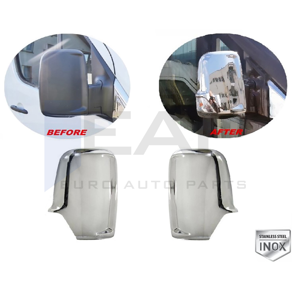 Mirror Cover - 2 Pcs - Stainless Steel