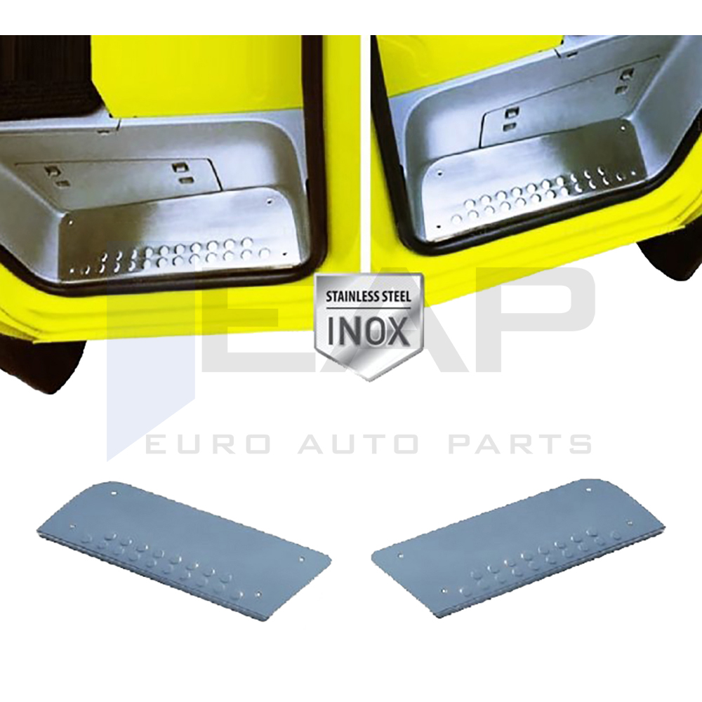Interior Door Threshold Cover - 2 Doors - Stainless Steel