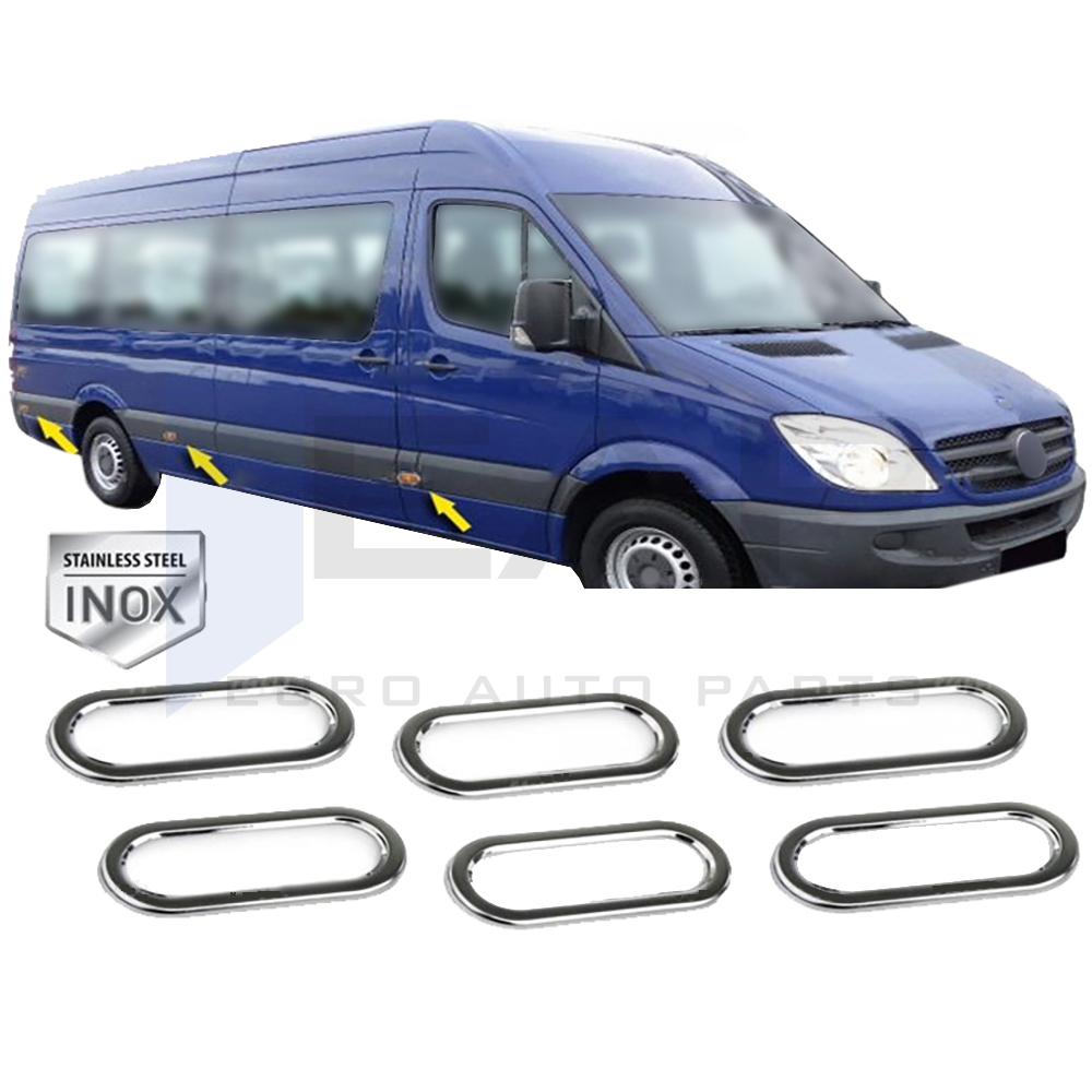 Side Reflector Frame - 6 Pcs - Stainless Steel