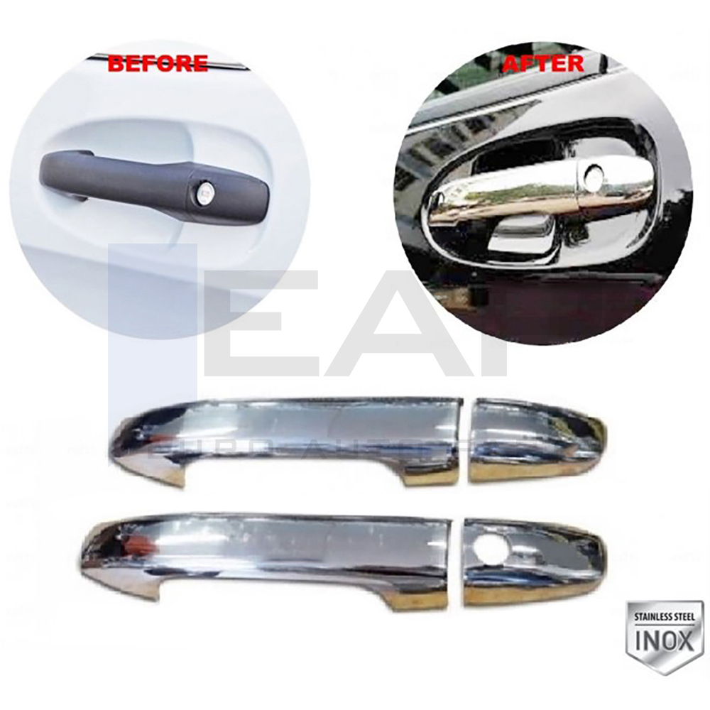 Door Handle Cover - 2 Doors - Stainless Steel