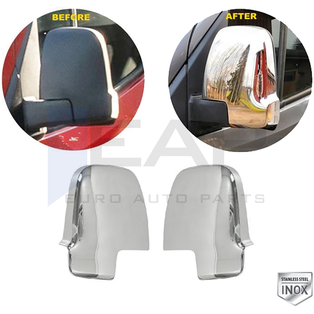 Mirror Cover - 2 Pcs - Stainless Steel