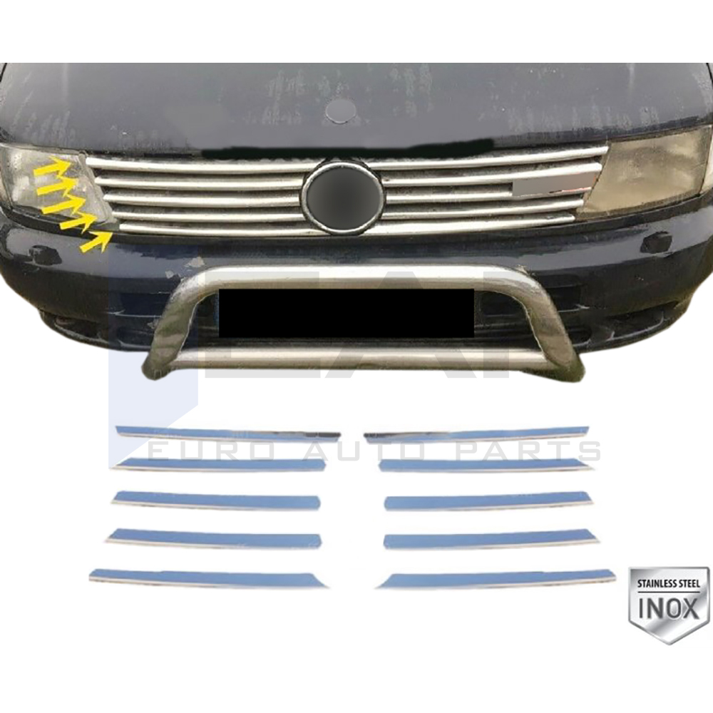 Front Grille - 10 Pcs - Stainless Steel