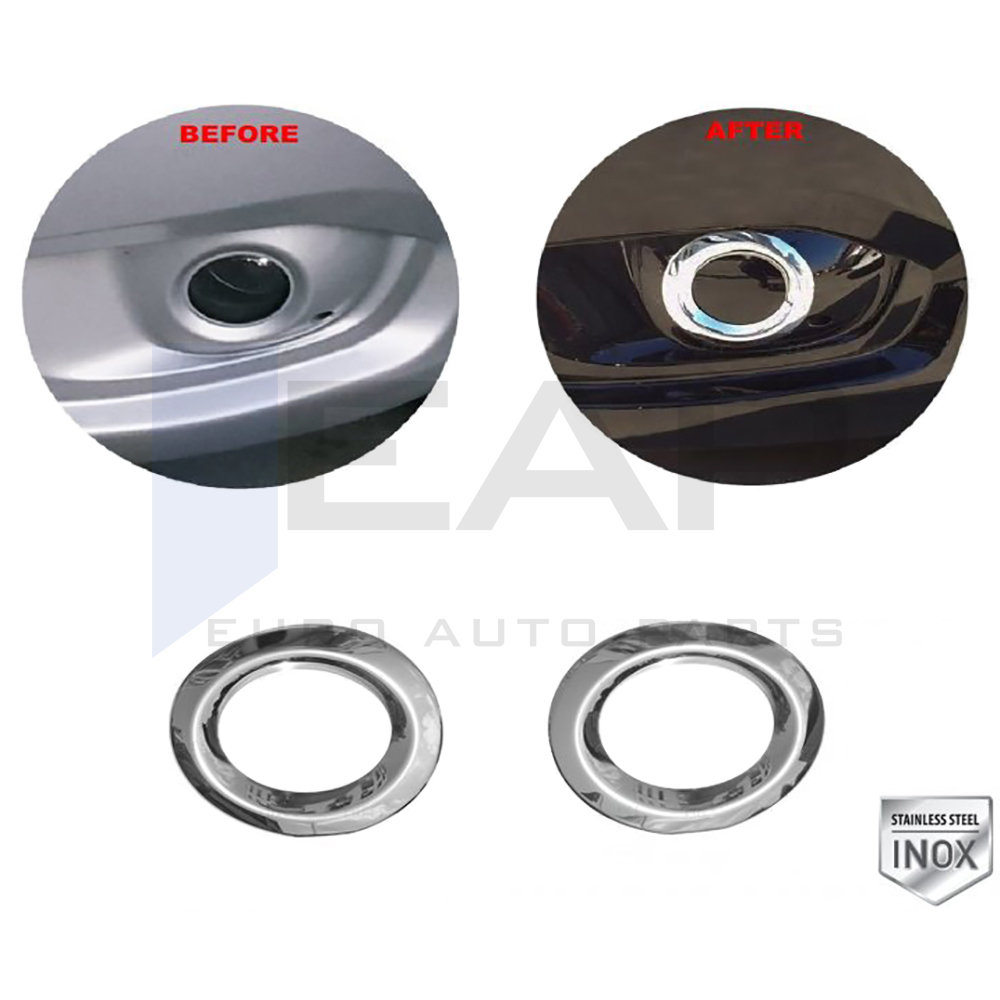 Fog Light Frame - 2 pcs - Stainless Steel 
