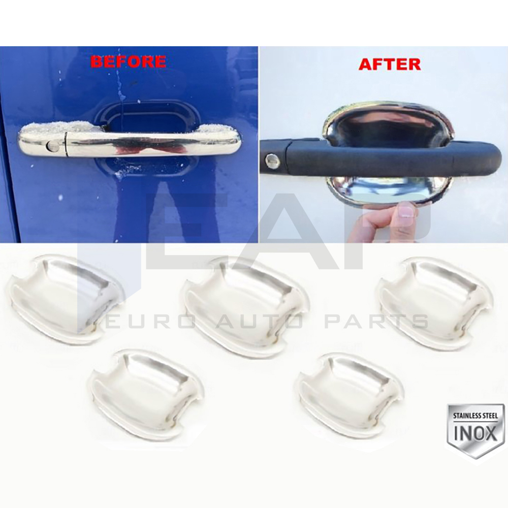 Exterior Door Handle Cup Bowl Cover - 5 Doors - Stainless Steel