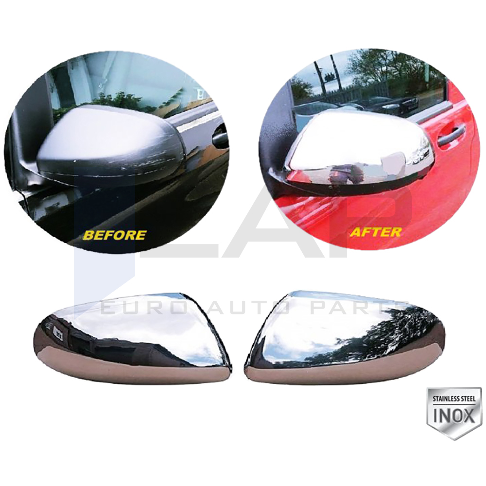 Mirror Cover - 2 Pcs - Stainless Steel