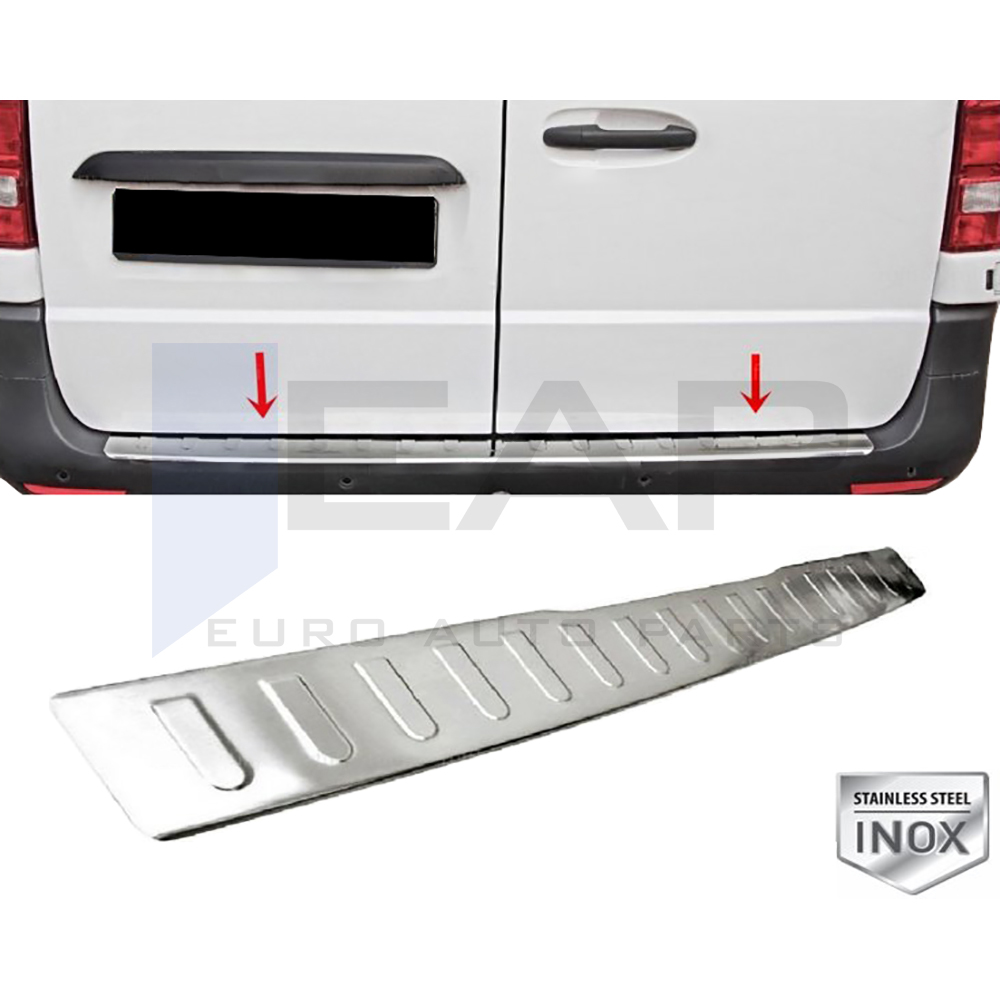 Rear Bumper Protector - Stainless Steel
