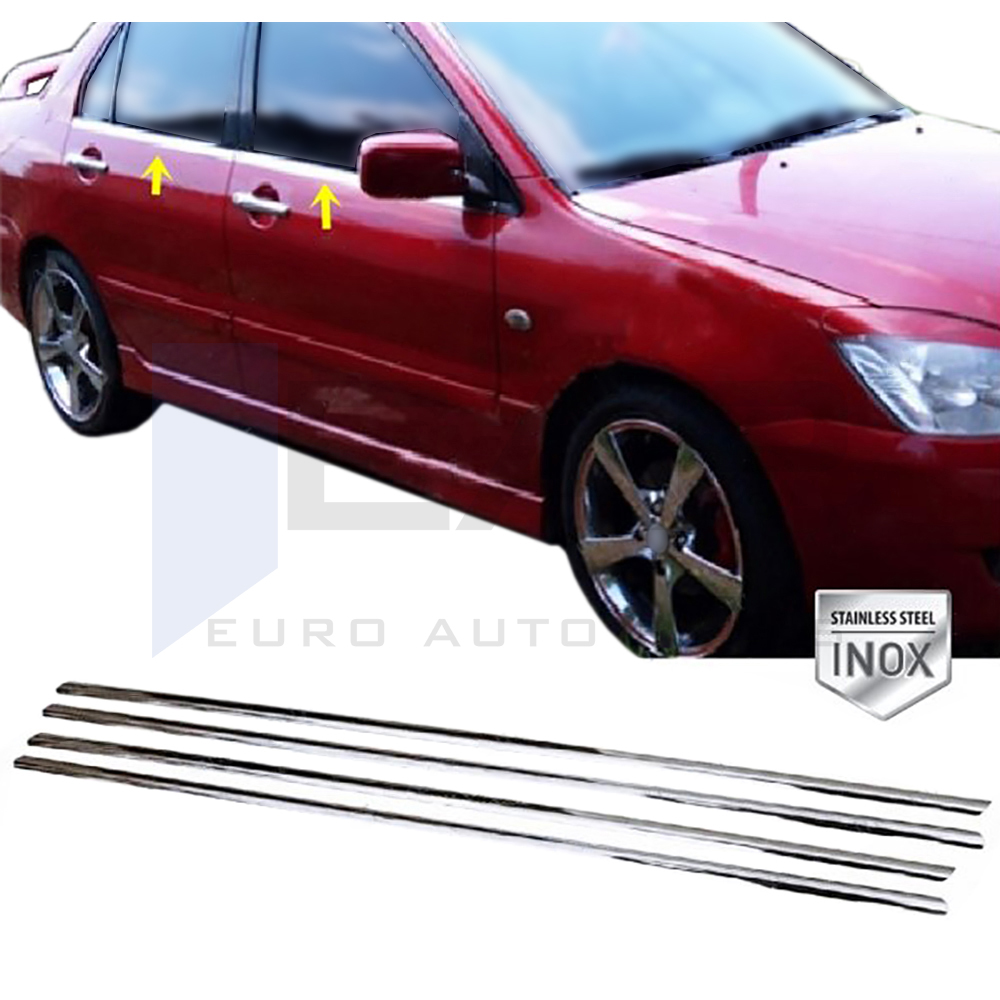 Window Frame Garnish - 4 Pcs - Stainless Steel