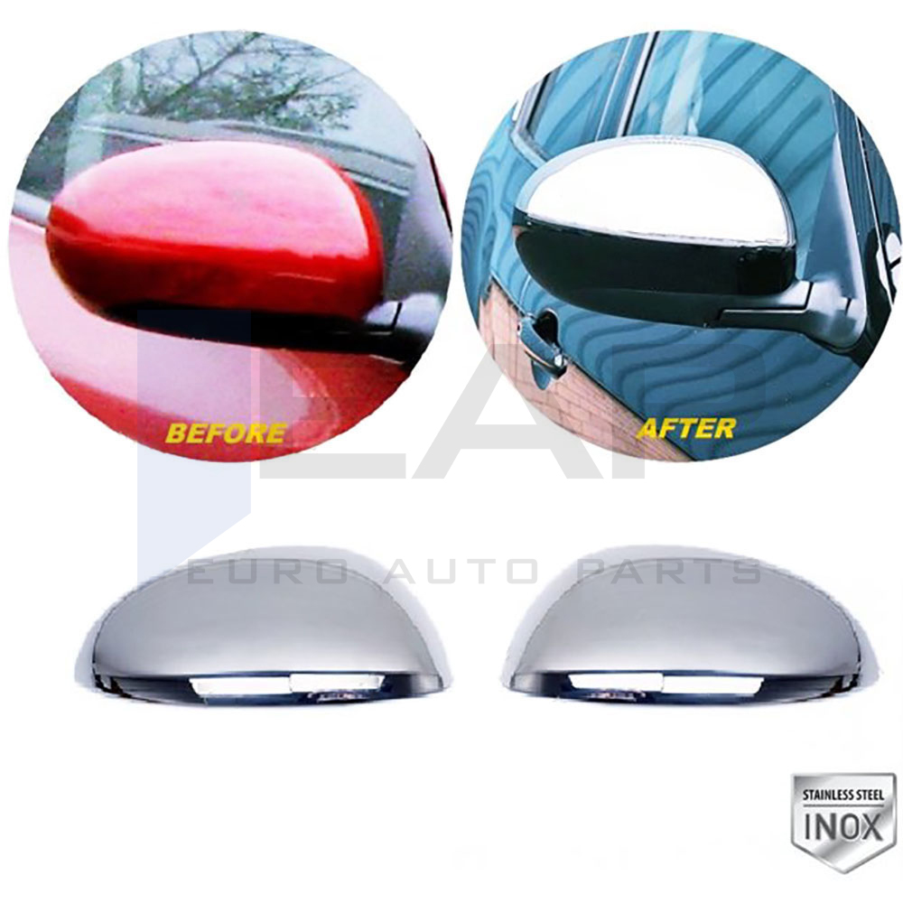 Mirror Cover - 2 Pcs - Stainless Steel