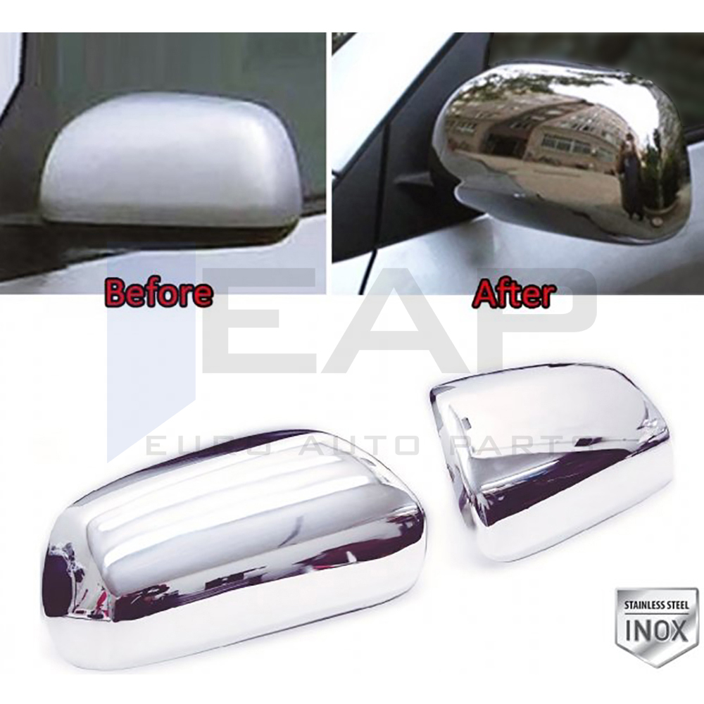 Mirror Cover - 2 Pcs - Stainless Steel