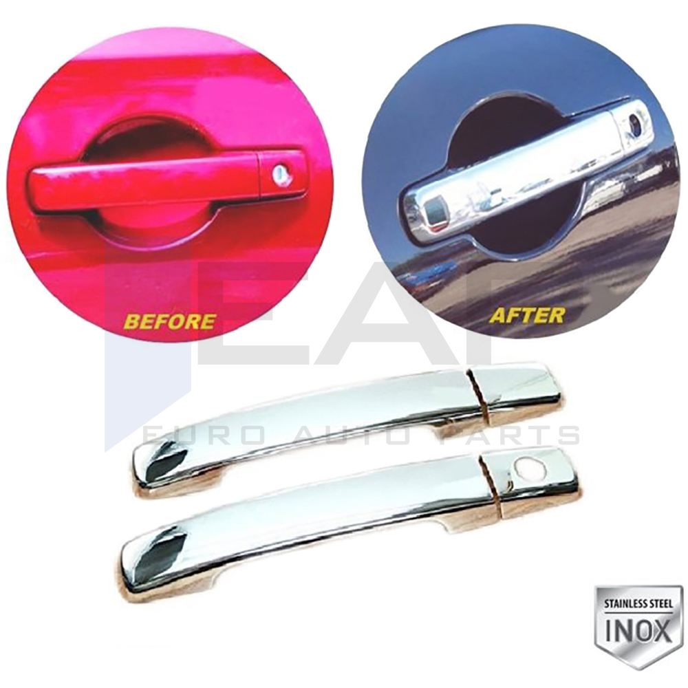 Door Handle Cover (Single Hole) - 2 Doors - Stainless Steel