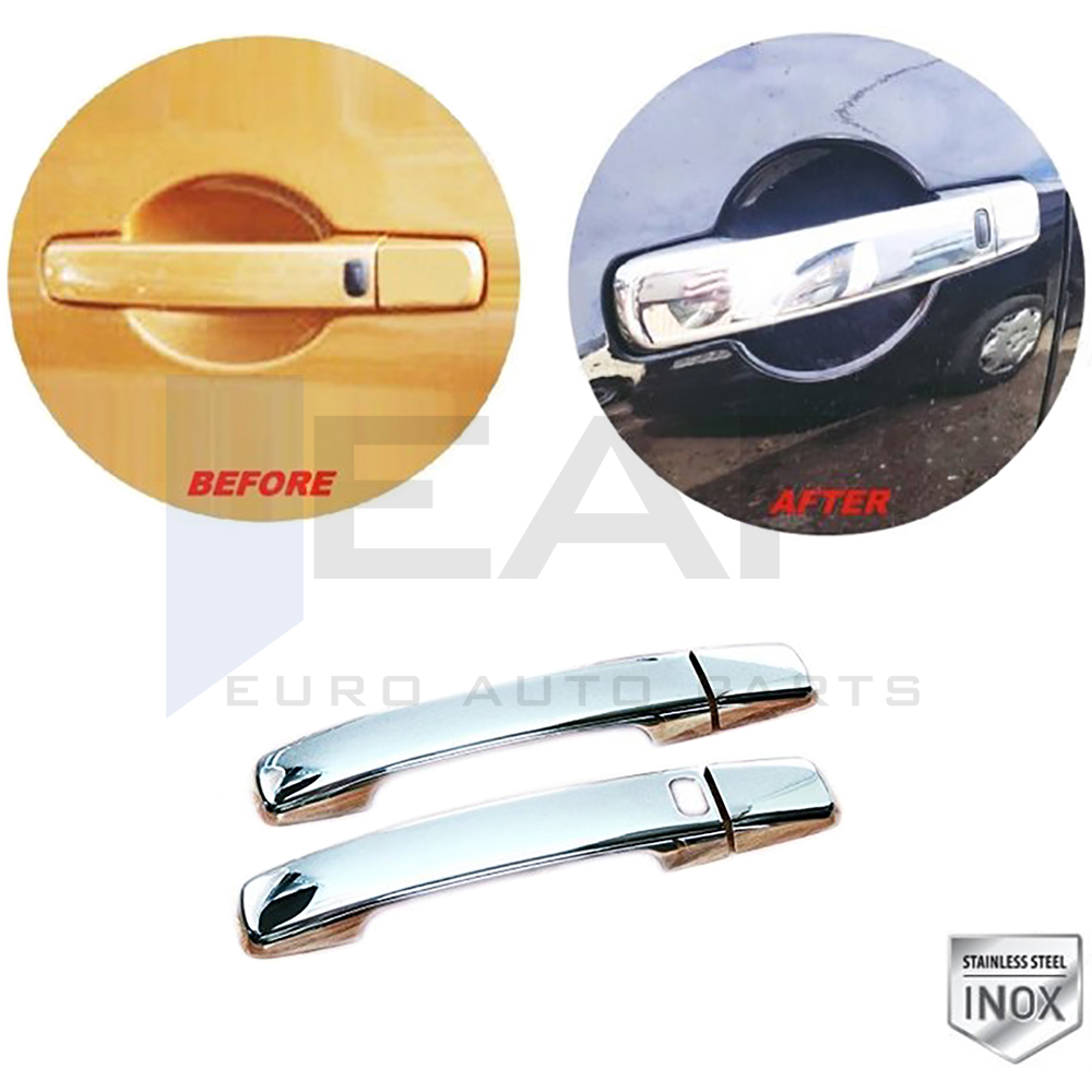 Door Handle Cover (1 Sensor Hole) - 4 Doors - Stainless Steel