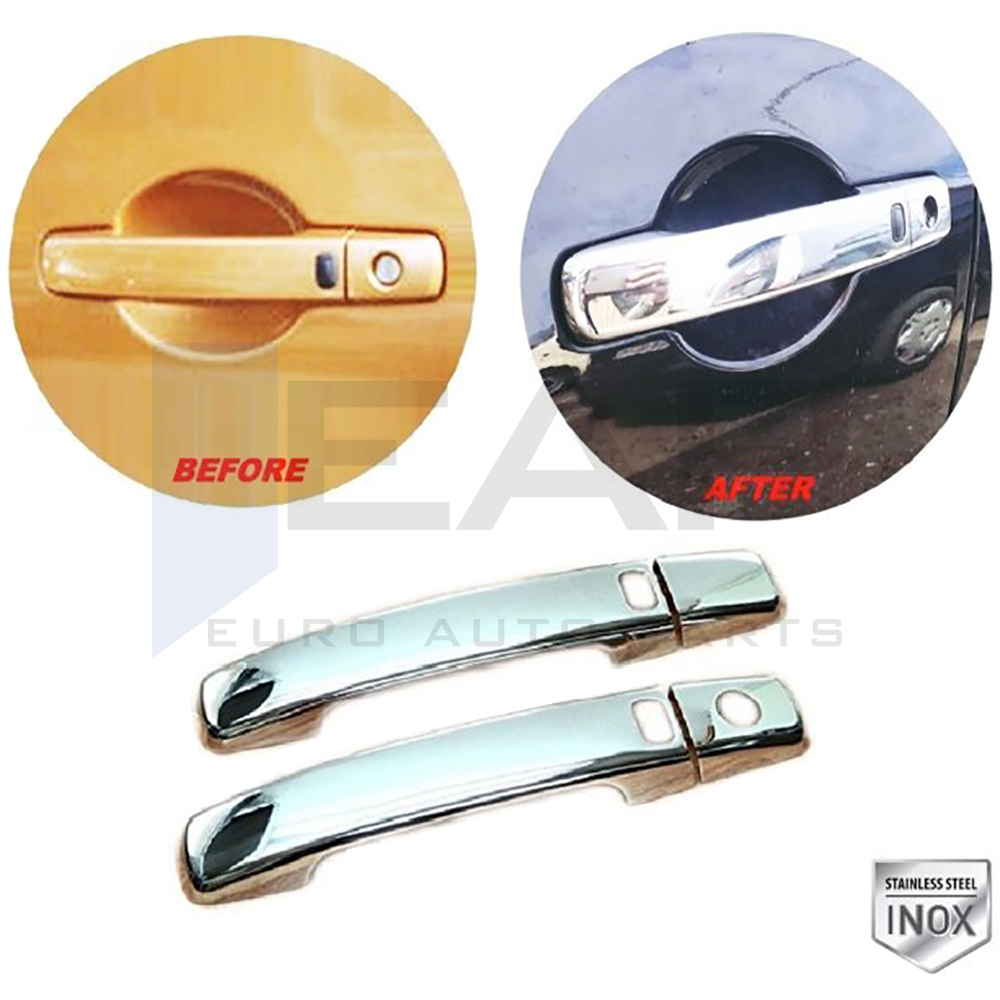 Door Handle Cover (1 Hole-2 Sensor) - 2 Doors - Stainless Steel