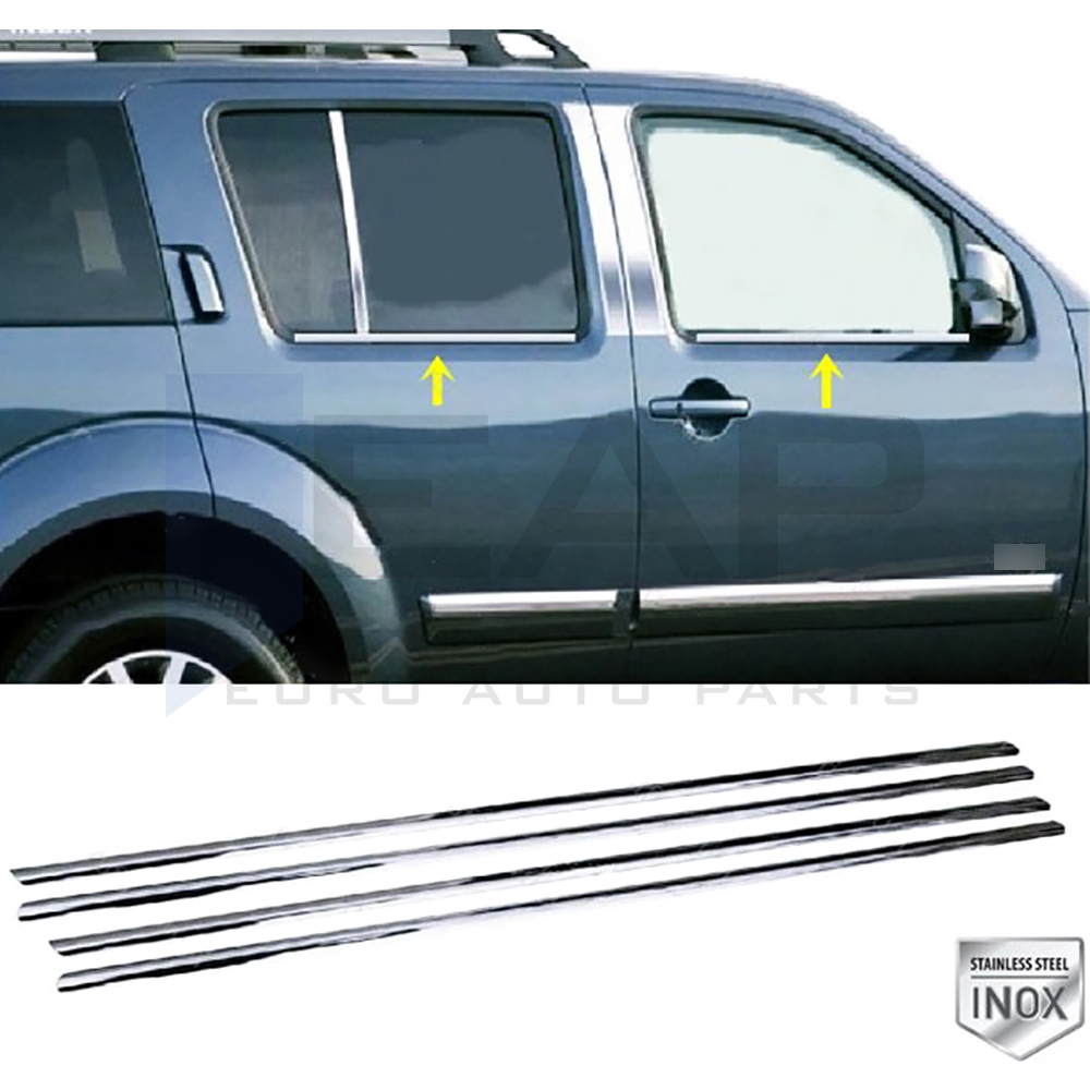 Window Frame Garnish - 4 Pcs - Stainless Steel
