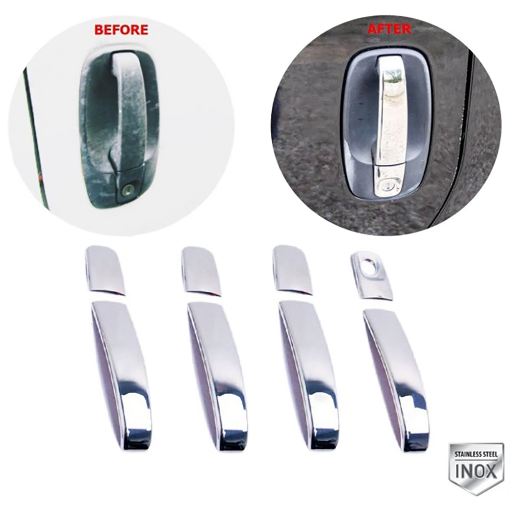 Door Handle Cover - 4 Doors - Stainless Steel