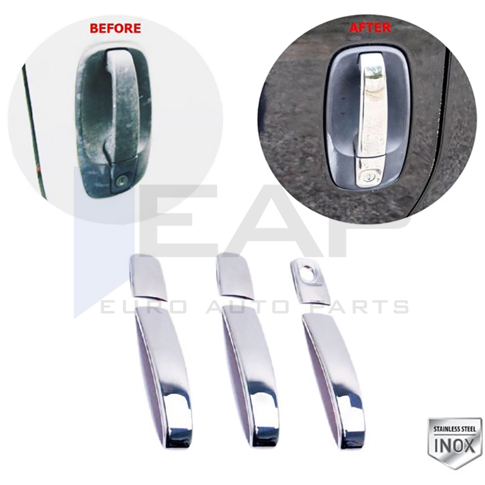 Door Handle Cover - 3 Doors - Stainless Steel