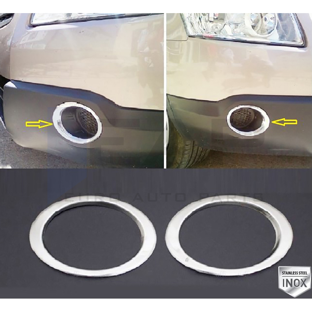 Fog Light Frame - 2 pcs - Stainless Steel 