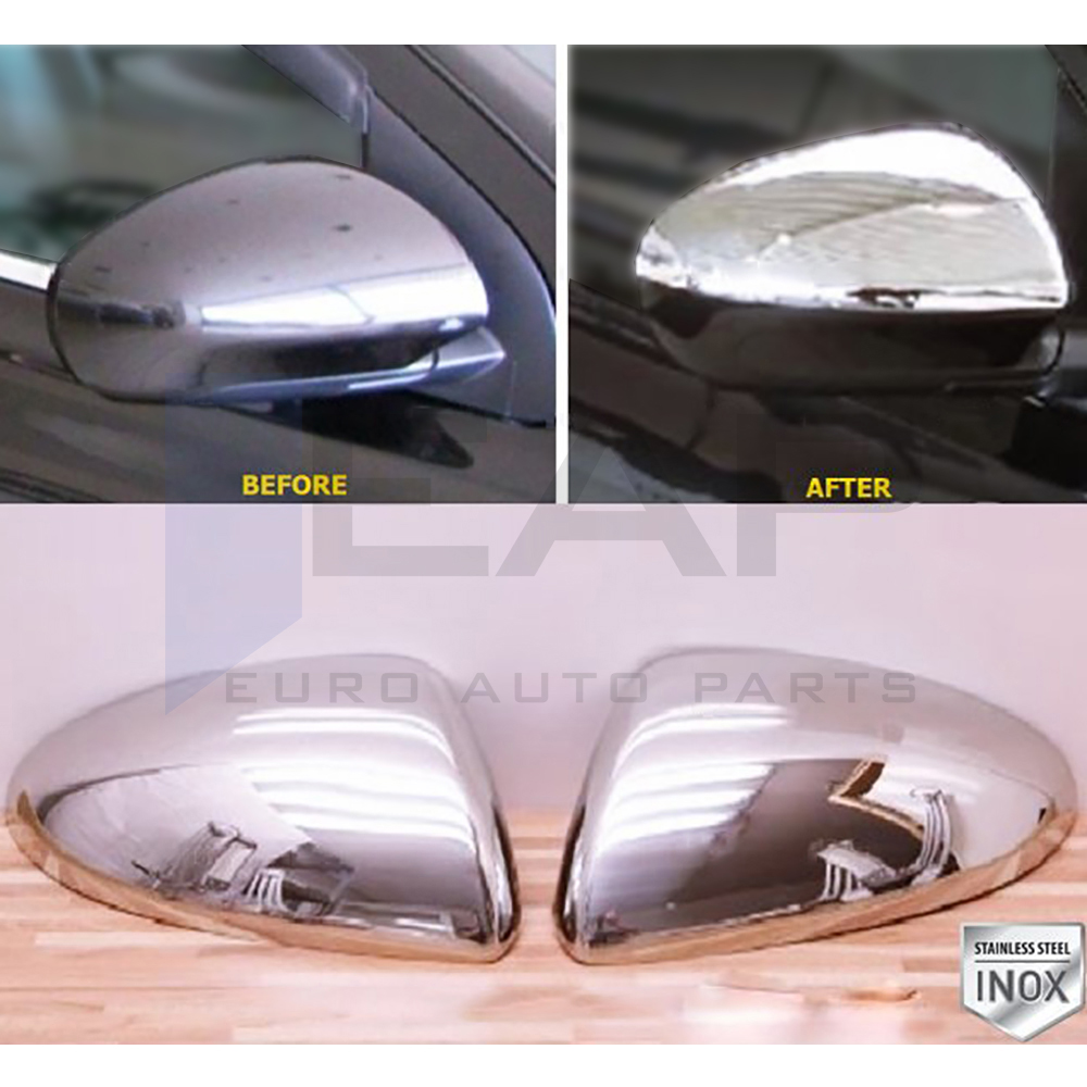 Mirror Cover - 2 Pcs - Stainless Steel