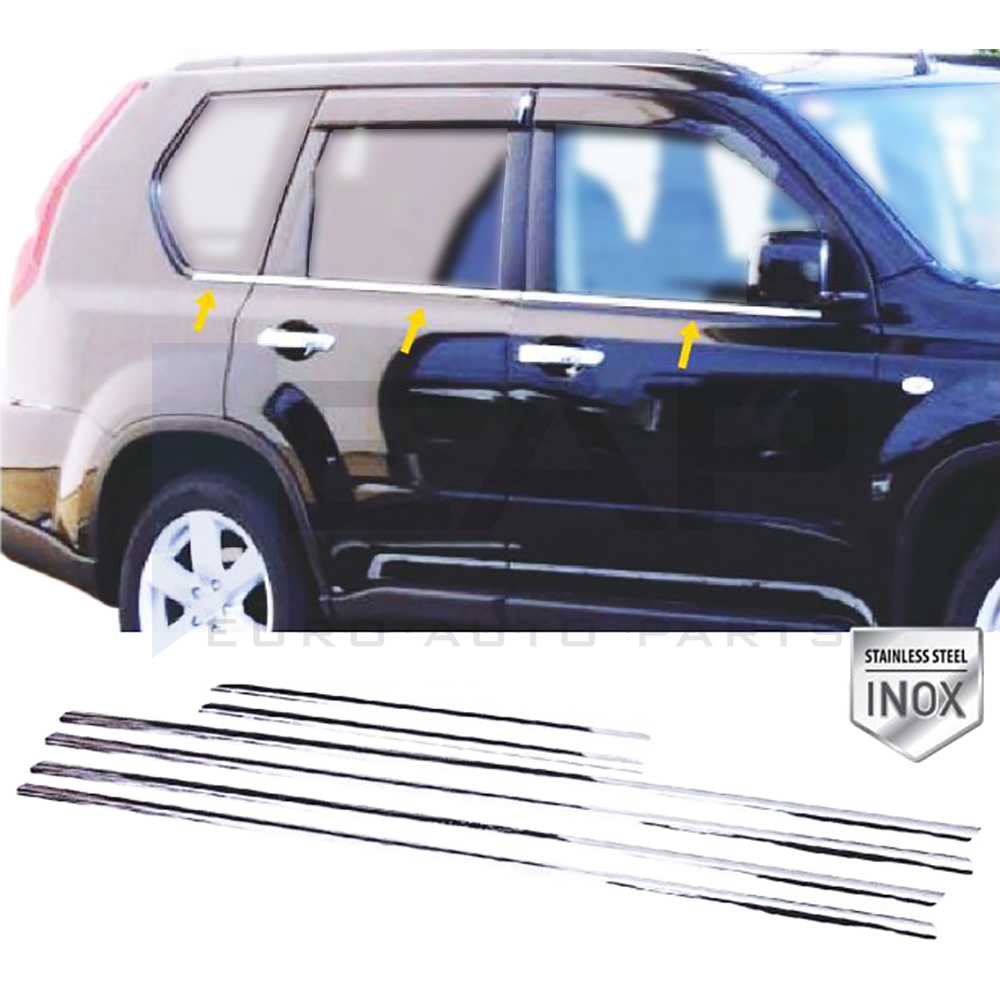 Window Frame Garnish - 6 Pcs - Stainless Steel