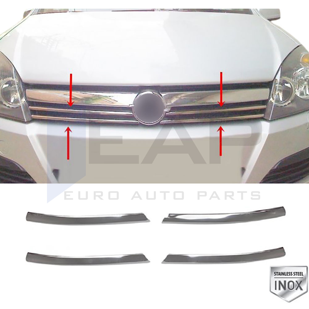 Front Grille - 4 Pcs - Stainless Steel