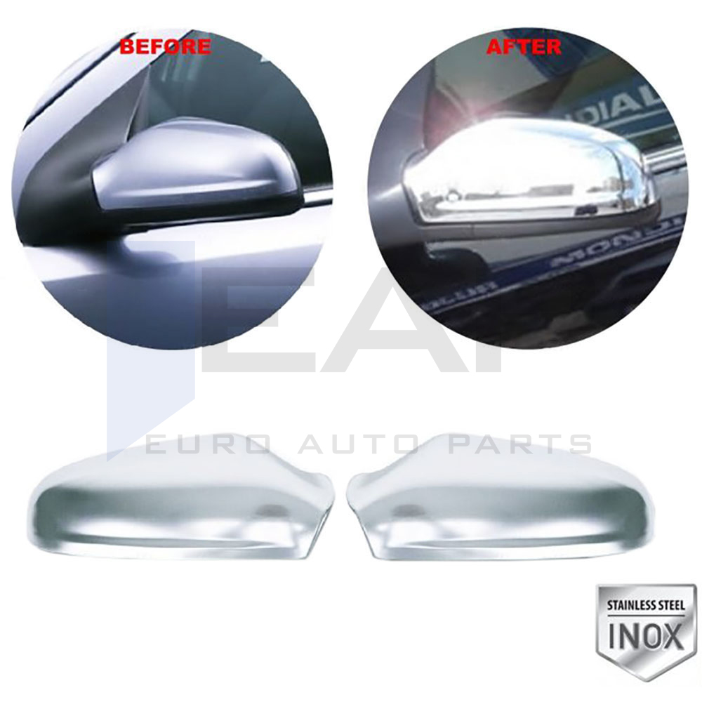 Mirror Cover - 2 Pcs - Stainless Steel
