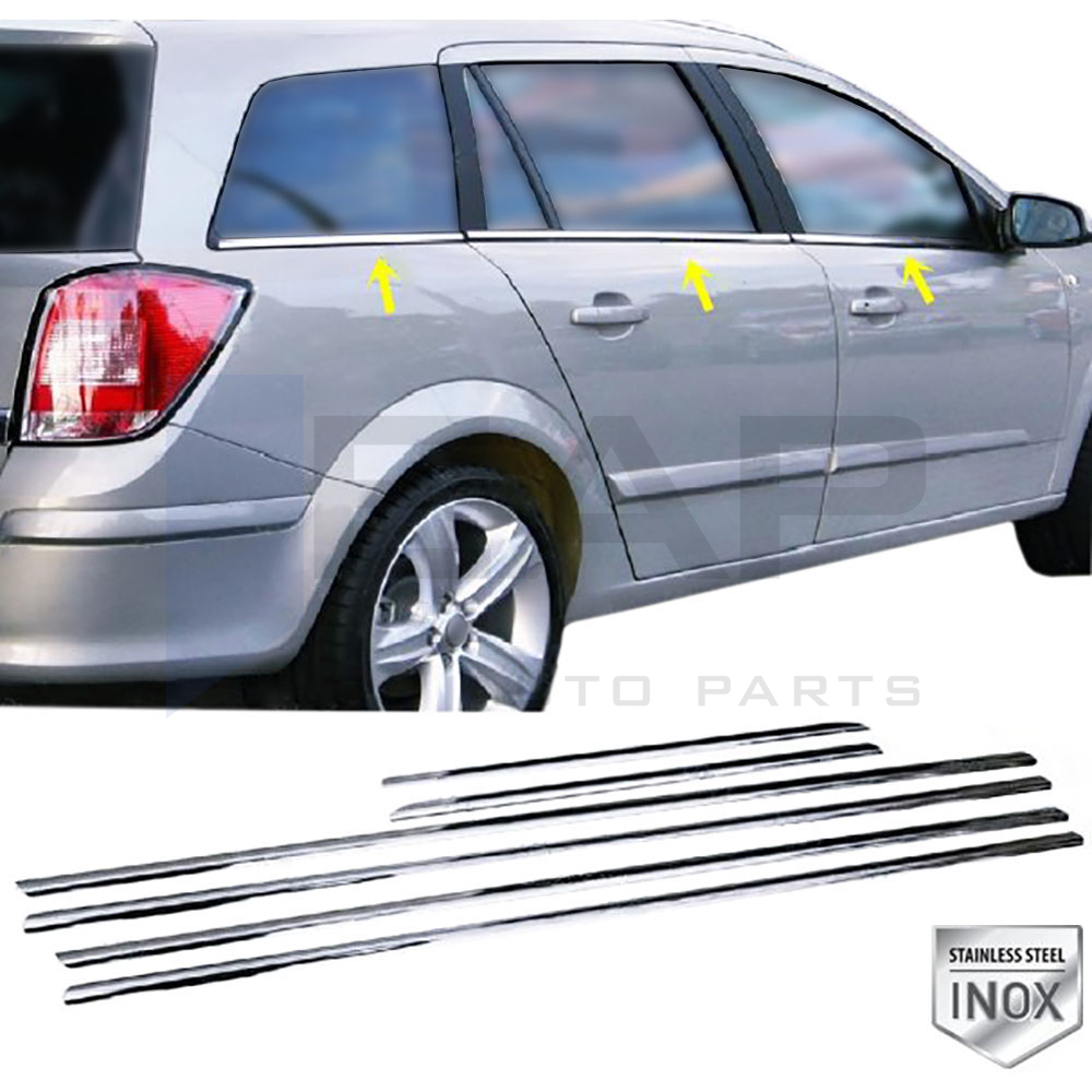 Window Frame Garnish - Sw - 4 Pcs - Stainless Steel