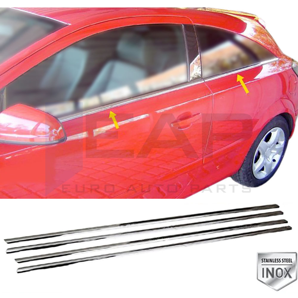 Window Frame Garnish - Gtc - 4 Pcs - Stainless Steel