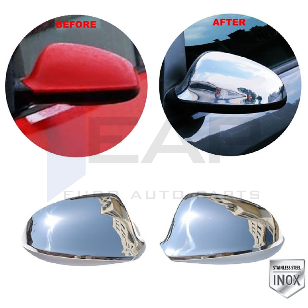 Mirror Cover - 2 Pcs - Stainless Steel