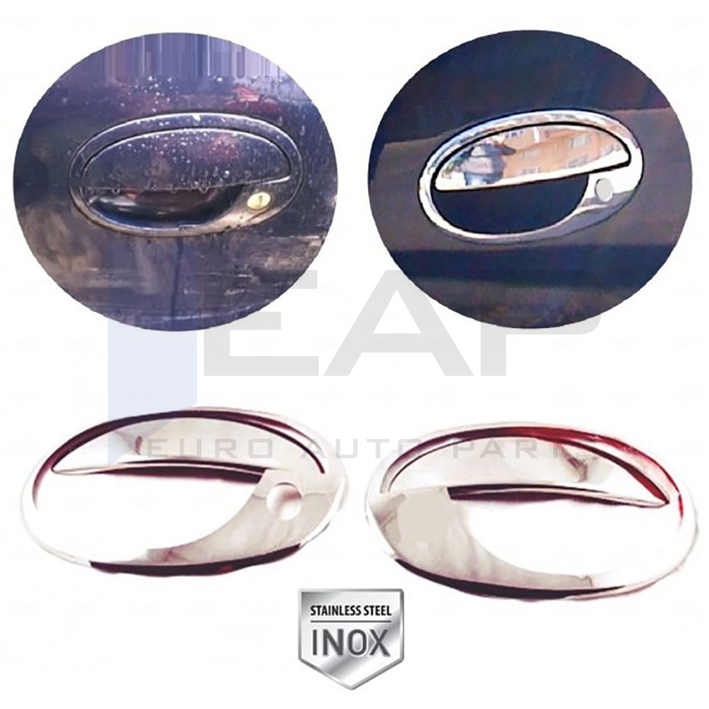 Door Handle Cover Frame - 2 Doors - Stainless Steel