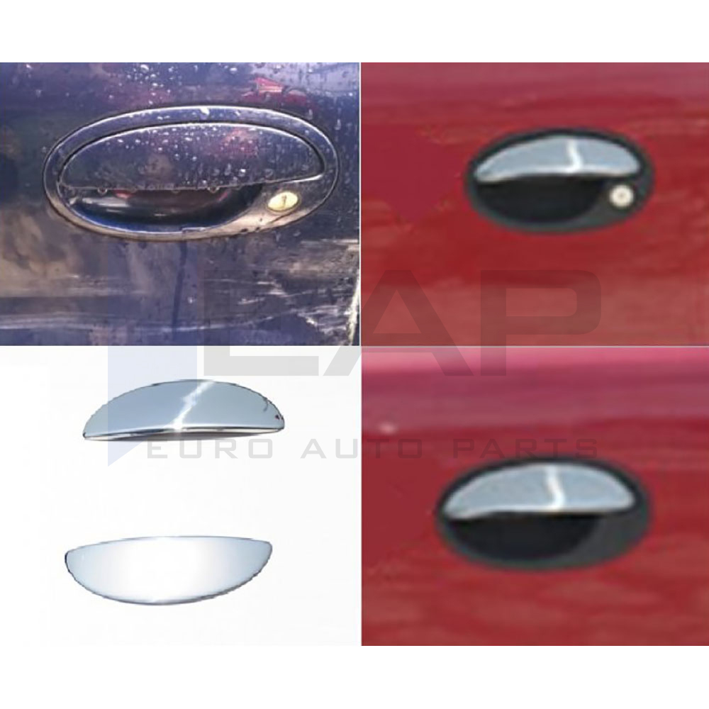 Door Handle Cover - 2 Doors - Stainless Steel
